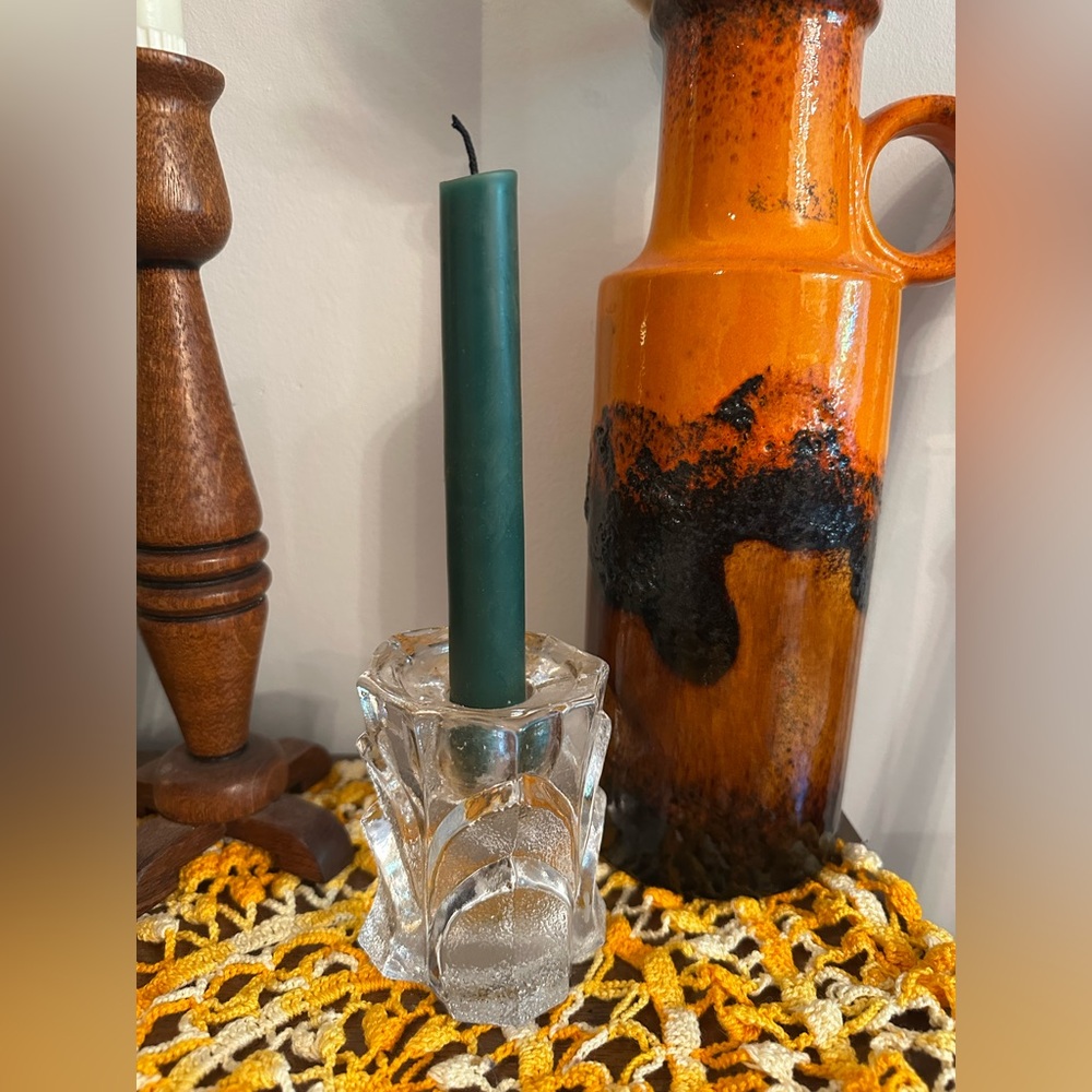 Vintage Orrefors Candle Holder Ljusstake Capella Swedish